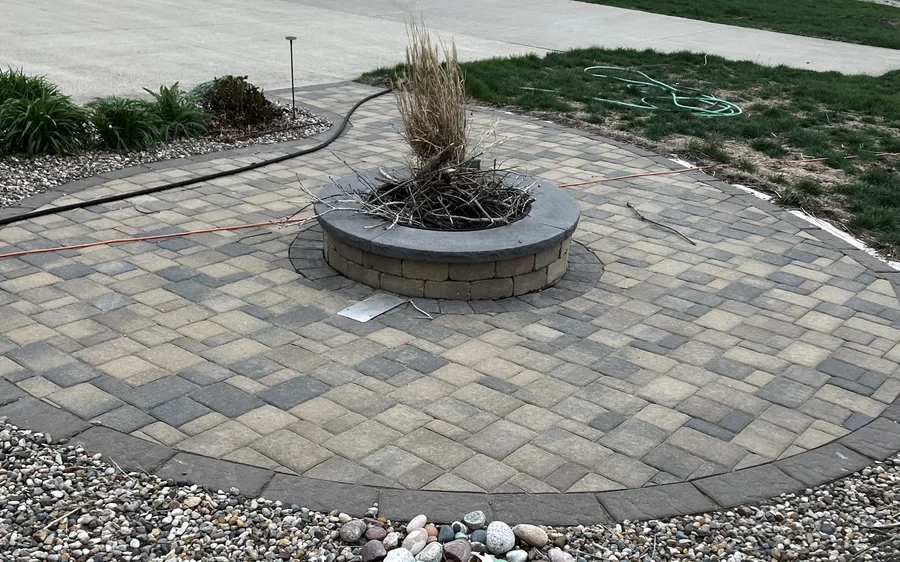 Finished outdoor space that began as a scaled 2D design by Larkin Landscape and Design